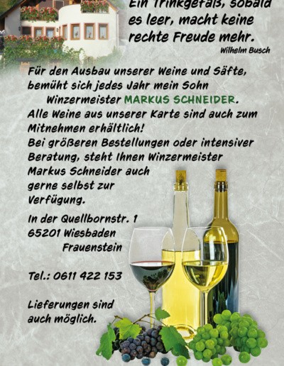 Weingut Markus Schneider - Winzermeister