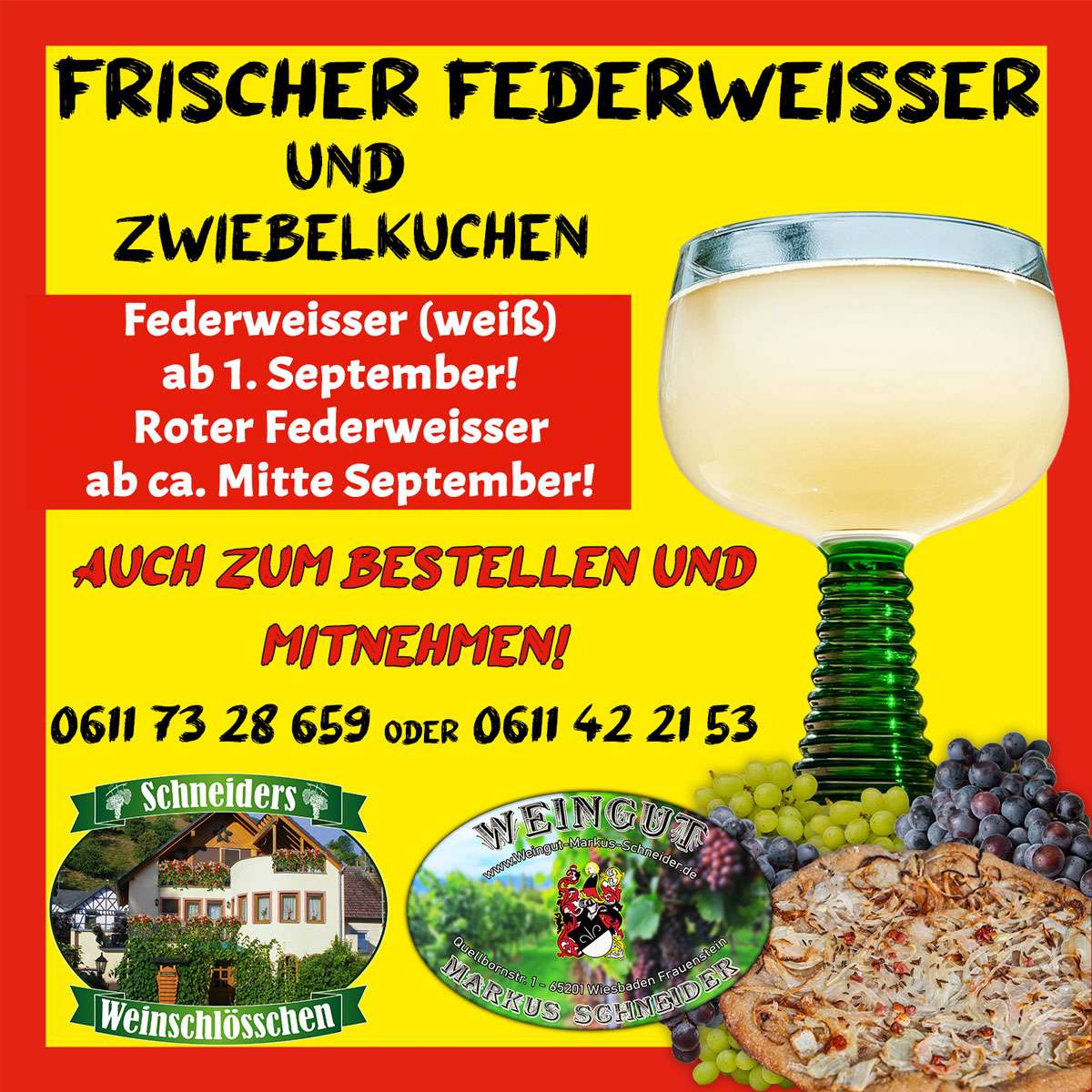Federweißer und Zwiebelkuchen Federweißer und Zwiebelkuchen